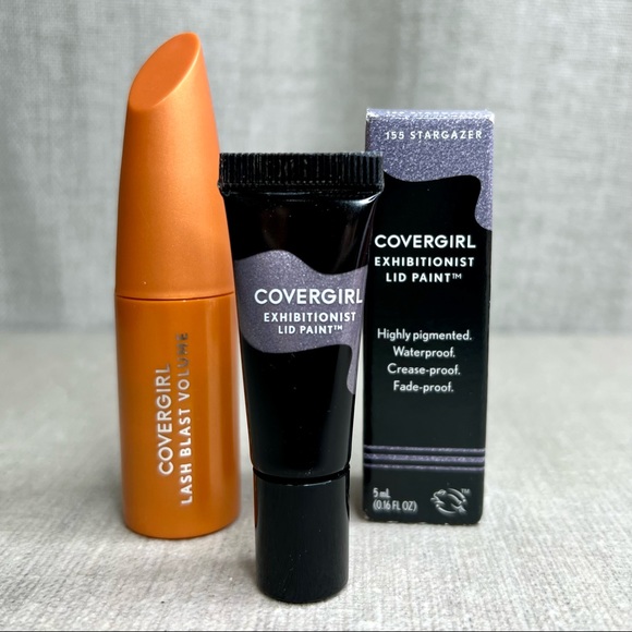 🎁3 for $30🎁 COVERGIRL Exhibitionist Lid Paint & Lash Blast Volume mascara mini - Picture 2 of 5
